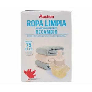 PRODUCTO ALCAMPO Ambientador recambio eléctrico ropa limpia 25 ml.