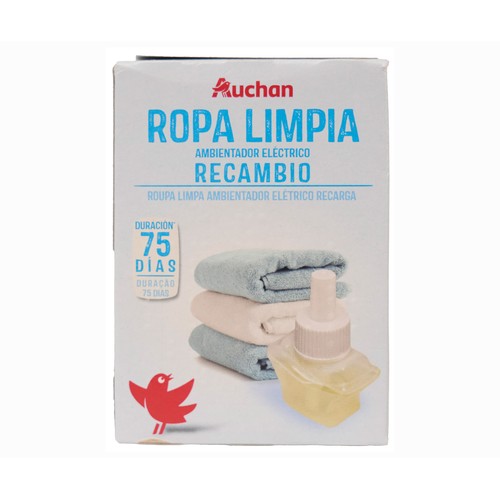 PRODUCTO ALCAMPO Ambientador recambio eléctrico ropa limpia 25 ml.