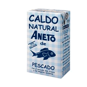 ANETO Caldo de pescado con verduras natural brik de 1 l