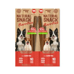 Barritas para perro vacuno 4X12g