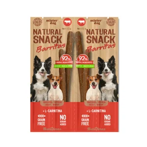 MISTER DOG Barritas para perro vacuno 4X12g