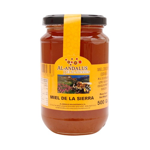 Miel multifloral de la sierra denominación de origen Granada AL-ANDALUS 500 g.