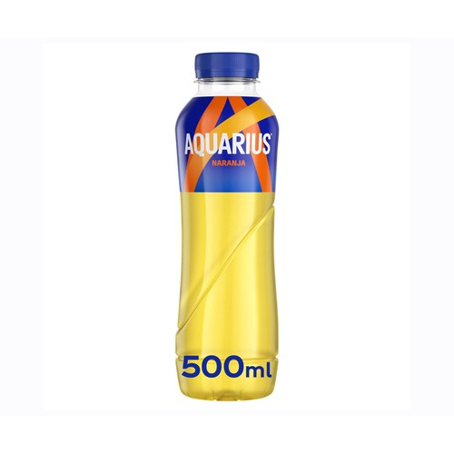 Bebida isotónica de naranja AQUARIUS botella de 50 cl.