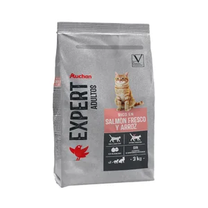 PRODUCTO ALCAMPO Alimento de gato salmón y arroz 3 kg.