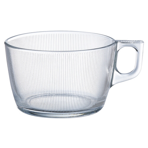 Taza jumbo de vidrio de 50 cl, LUMINARC Stripy.