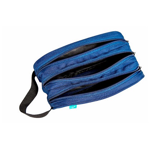 Portatodo Con Asa 3 Compartimentos Polyester Azul ALCAMPO