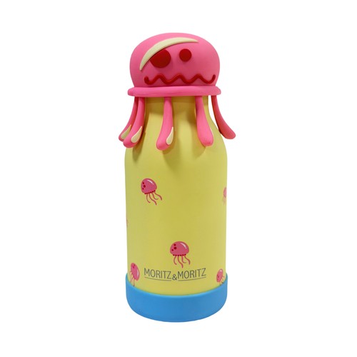 Botella 470ml acero inoxidable, diseño pulpo. MORITZ & MORITZ