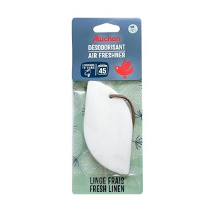 Imagen de Ambientador para el coche en lata de silicona, fragancia lino fresco, AUCHAN.