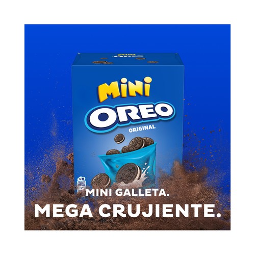 OREO Galletas Mini de cacao rellenas de crema de vainilla 160 g.
