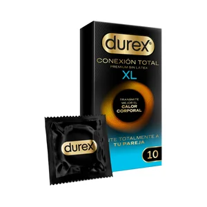 DUREX Conexión total xl Preservativos lubricados extra finos sin latex 10 uds.