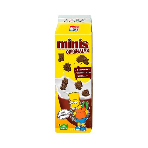 ARLUY Galletas de chocolate mini simpsons 6 vitaminas 275 g.