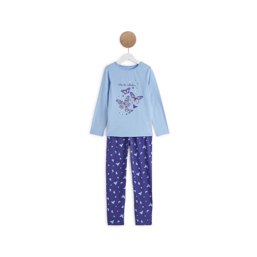 Pijama de algodón para niña IN EXTENSO, Oeko-tex, talla 8.