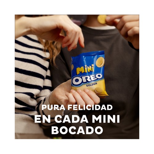 OREO Galletas Golden Mini rellenas de crema de vainilla 160 g.