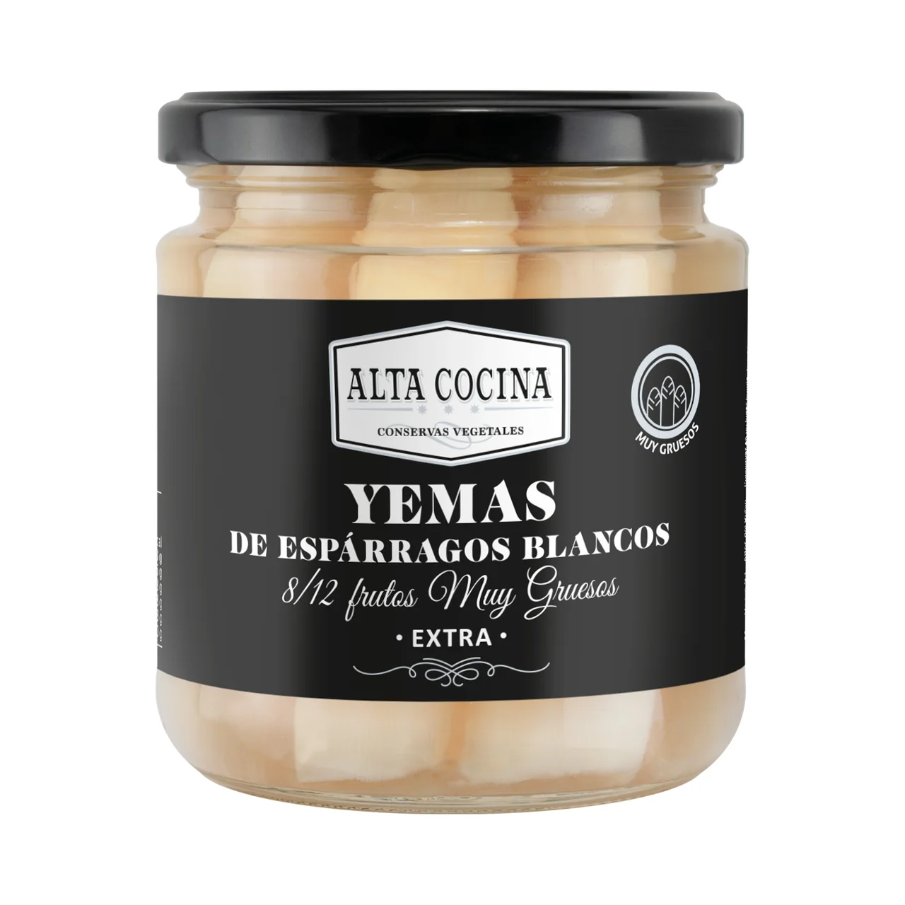 Yemas de espárragos blancos 8/12 205g