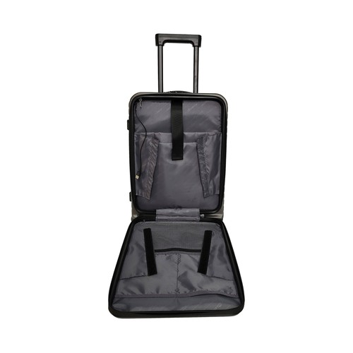 Maleta de cabina tipo trolley  8 ruedas multifunctional  55cm gris. AIRPORT