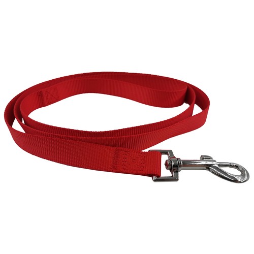PRODUCTO ALCAMPO Correa de 2 cm. roja para perro 1.5 m.