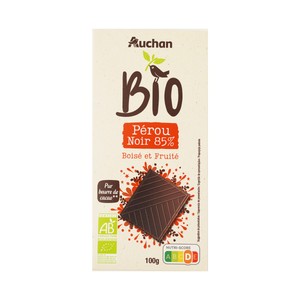 Imagen de PRODUCTO ALCAMPO Bio Tableta chocolate negro (85% cacao de Perú) ecológico 100 g.