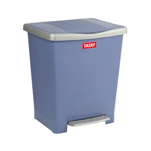TATAY Cubo de basura con pedal capacidad 23 litros, azul Millenium TATAY
