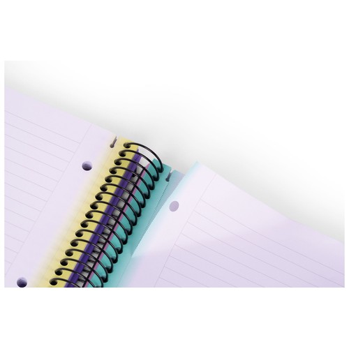 Cuaderno A4 tapa dura cuadriculado 5x5 120 hojas 90 gr colección Sunset. MILAN