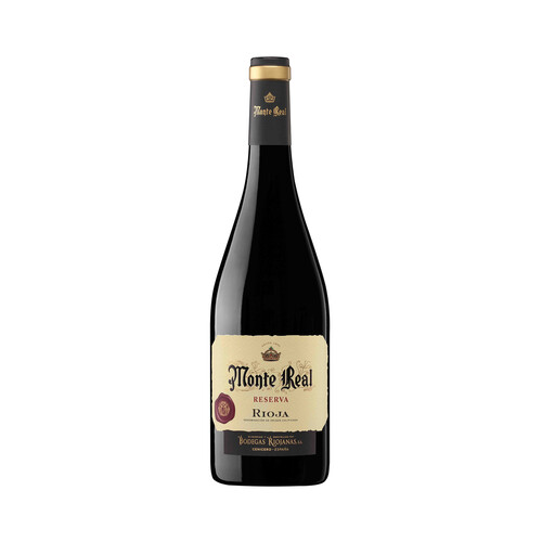 MONTE REAL  Vino tinto reserva con D.O. Ca. Rioja MONTE REAL botella de 75 cl.