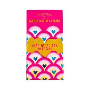 Tableta de chocolate negro 80 % 100 g.
