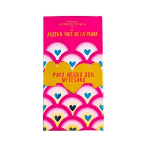 AGATHA RUIZ DE LA PRADA Tableta de chocolate negro 80 % 100 g.