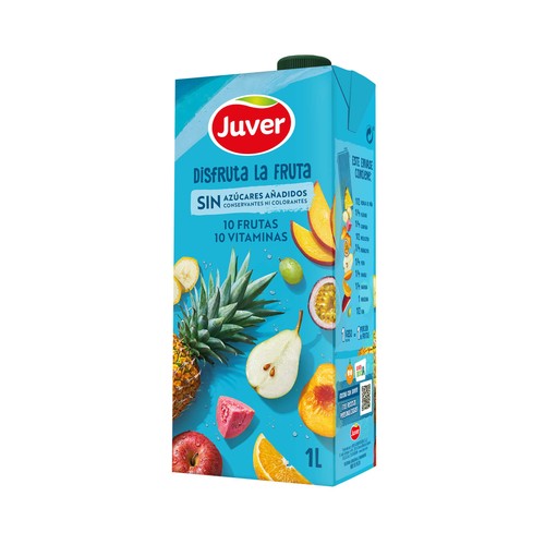 JUVER Néctar sin azúcar añadido de frutas 1 l.