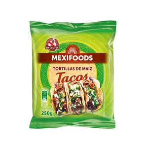MEXIFOODS Tortillas de maíz MEXIFOODS TACOS.10 uds. 250 g..