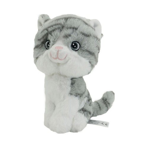 Gatito de peluche 20cm fabricado con materiales sotenibles, ONE TWO FUN ALCAMPO.