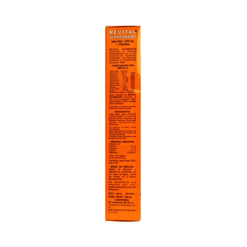 REVITAL Complemento alimenticio con jalea real y vitaminas REVITAL 20 uds 400 gr