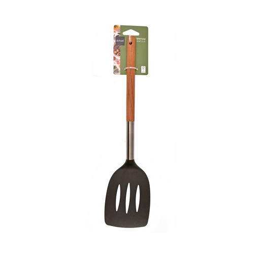 Espátula de cocina para servir fabricado en plástico con mango de acero inoxidable y madera,  ACTUEL