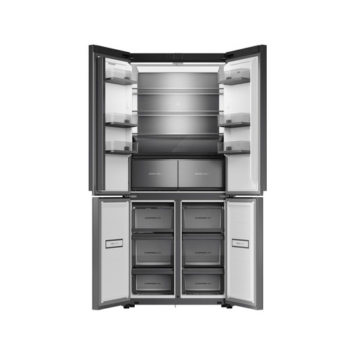 Frigorífico americano 191cm TEKA RMF 87870 IN-LINE STONE GREY, NO FROST, clasificación energética: E, H: 191cm, A: 83,3cm, F: 60cm, capacidad total: 514L.