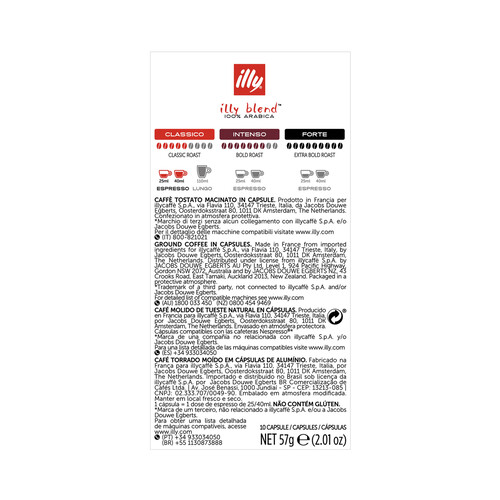 ILLY Café espresso Clássico en cápsulas ILLY 10 uds. 57 g.
