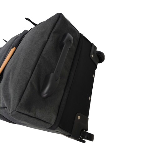 Trolley con doble compartimento gris 65cm, Globe Trotters AIRPORT ALCAMPO.