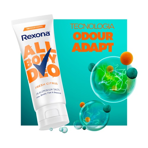 REXONA Fresh citrus Desodorante en crema para mujer, para todo el cuerpo 75 ml.
