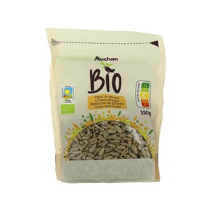 ALCAMPO ECOLÓGICO Pipas de girasol ecológicas, crudas y peladas 150 g.