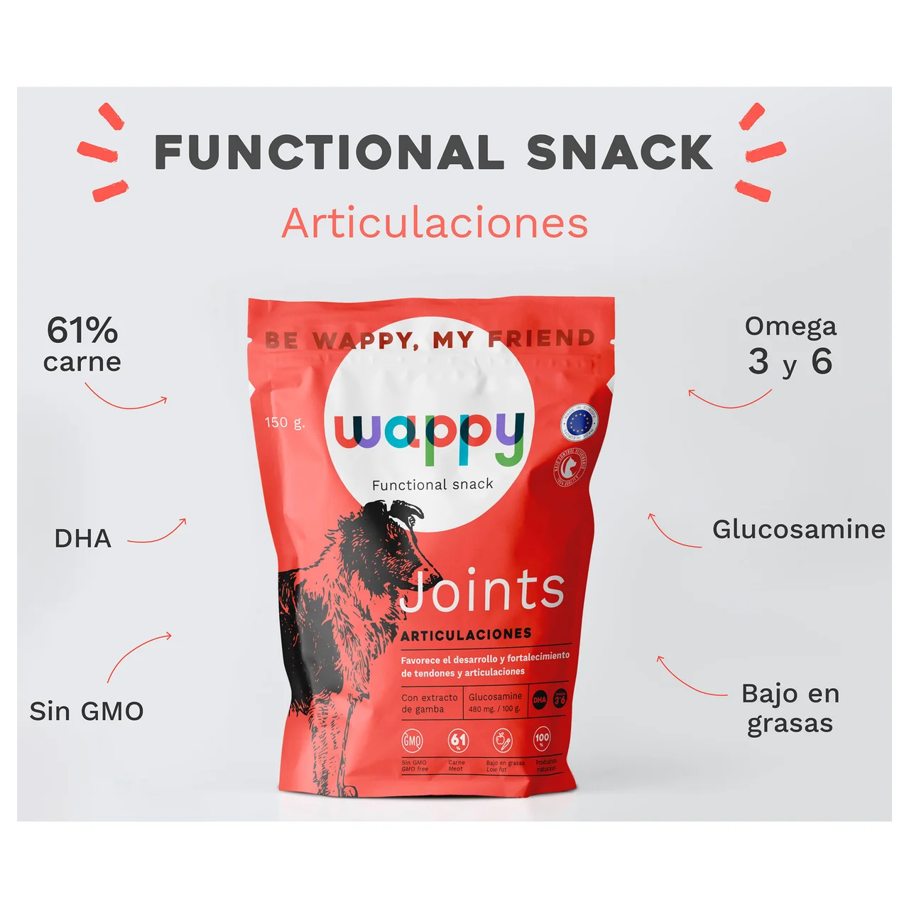 Snack functional joints 150 g.