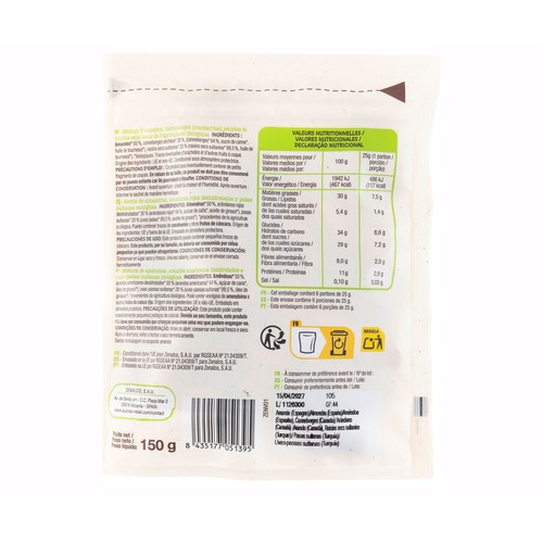 ALCAMPO ECOLÓGICO Almendras, arándanos y pasas 150 g