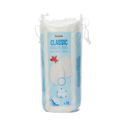 PRODUCTO ALCAMPO Discos demaquillantes ovalados duo PRODUCTO ALCAMPO 70 uds.