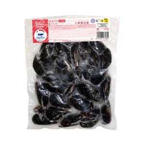 DELFÍN Mejillón entero 20 / 30 cocido y congelado 500 g.