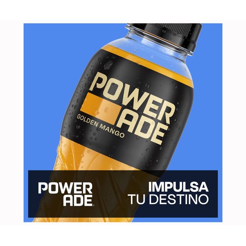 POWERADE Bebida deportiva golden mango botella 500 ml.