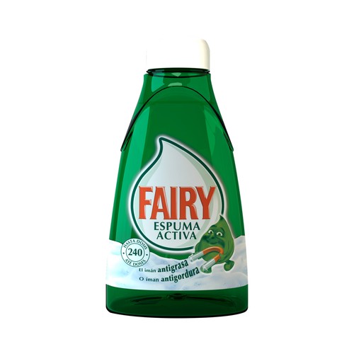 Recambio detergente lavavajillas a mano FAIRY ESPUMA ACTIVA 375 ml.
