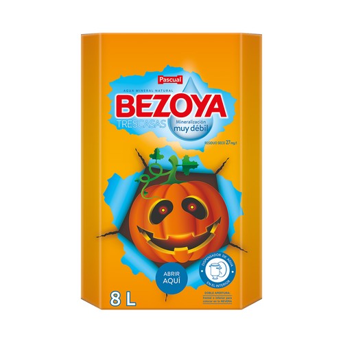 BEZOYA Agua mineral con dispensador bag in box 8 l.