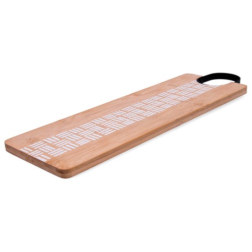 Tabla de bambú con asa de 45x13x1,2cm, BIDASOA