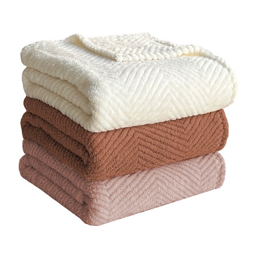 Manta teddy de 280 gm, 180 x 220, color café, ALCAMPO.