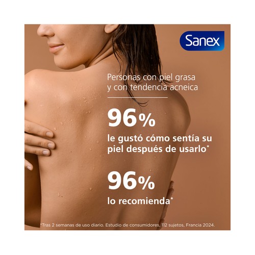 SANEX Derma Therapy Gel para baño o ducha con Niacinamida para pieles grasas 425ml.