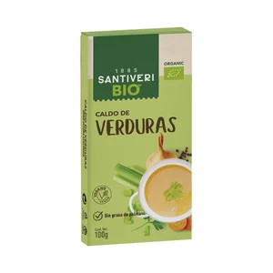 SANTIVERI Caldo de verduras ecológico 100 g.