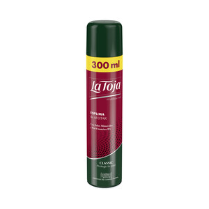 Imagen de LA TOJA Espuma de afeitar con sales minerales y Pro-vitamina B5 LA TOJA Classic 300 ml.