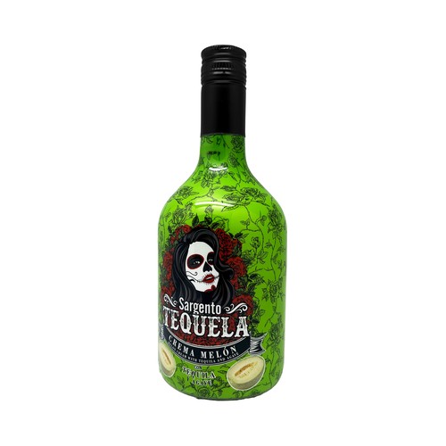 SARGENTO TEQUELA Licor de crema de melón con tequila y agave botella 70 cl.