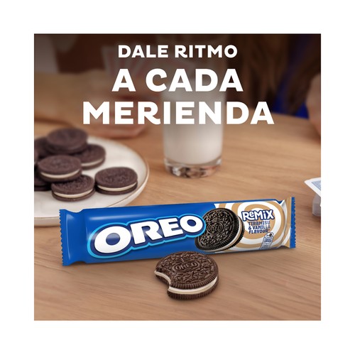 OREO Remix Sándwich de galleta de tiramisú y vainilla 157 g.